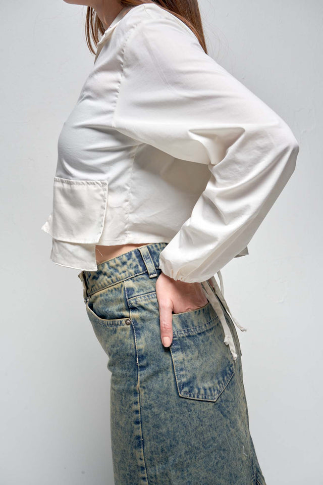 Vivienne White Pocket Shirt