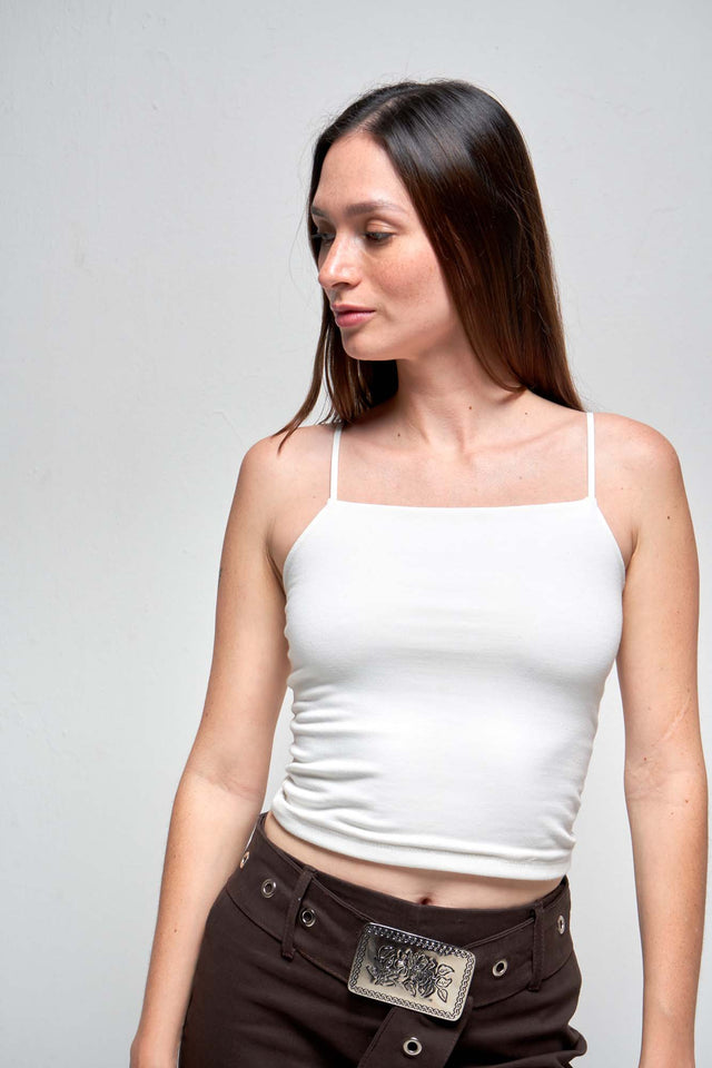 NEOMI WHITE BASIC TOP