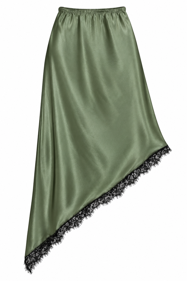MIU GREEN SKIRT