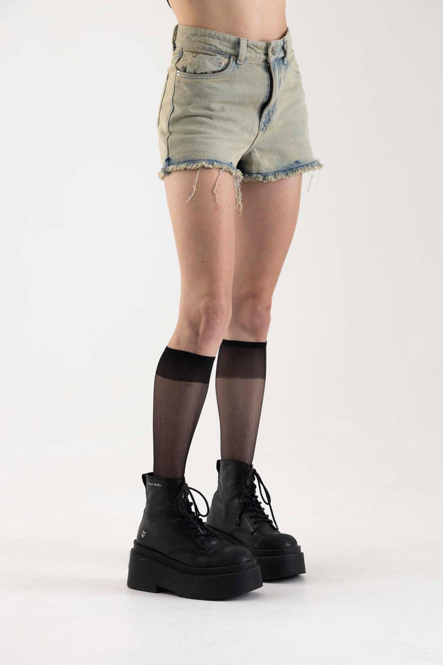 ACID DENIM SHORT