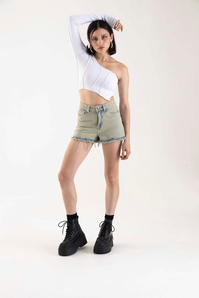 ACID DENIM SHORT