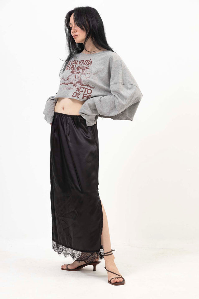 SATIN SKIRT