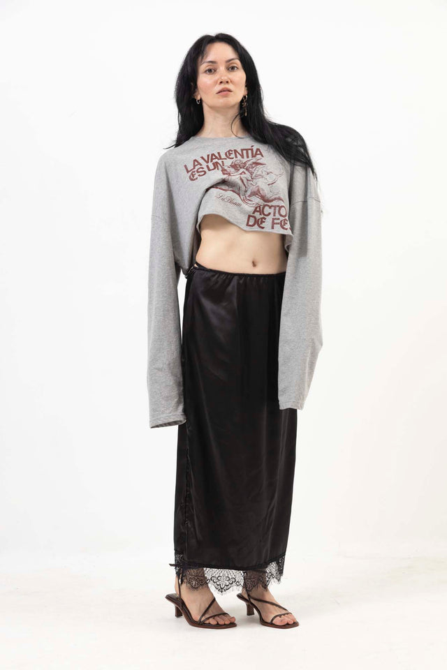 SATIN SKIRT