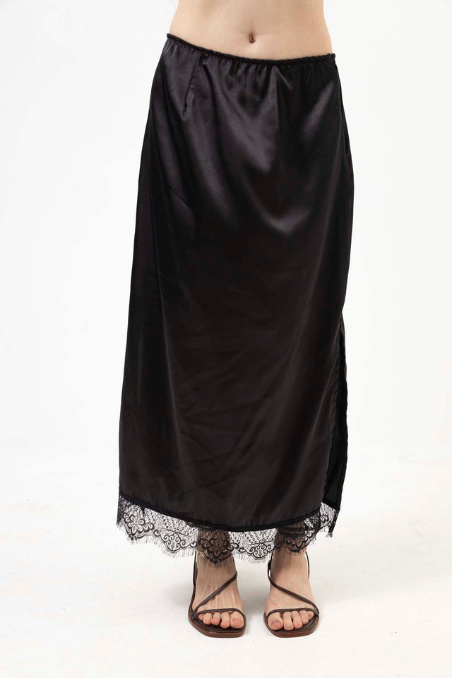 SATIN SKIRT