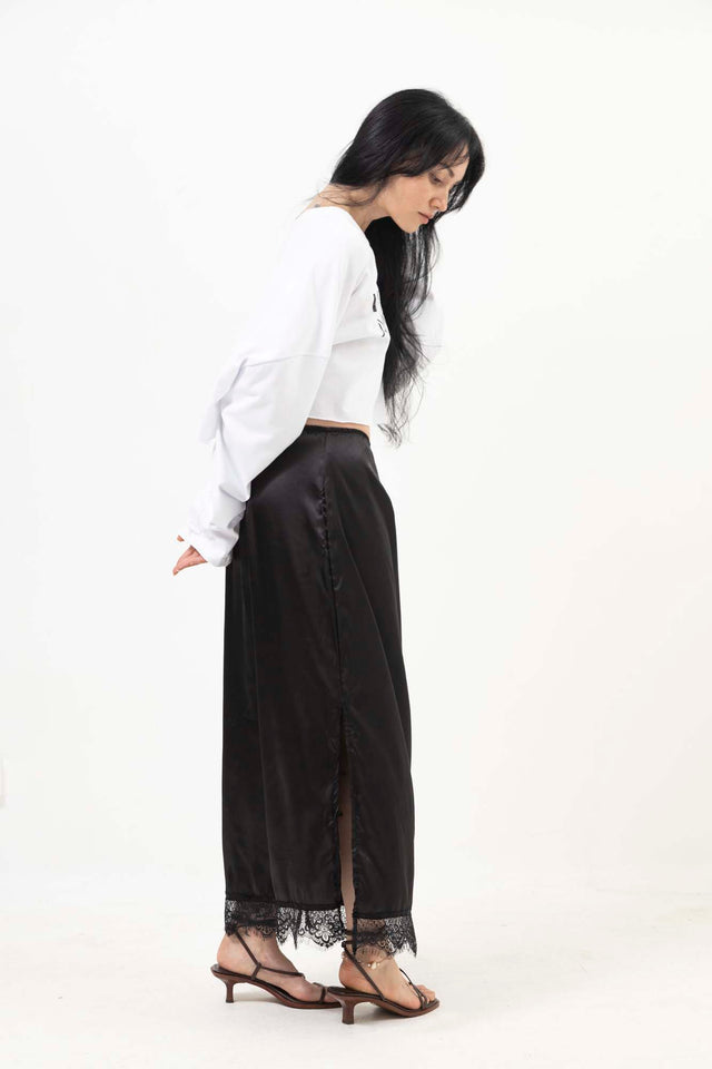 SATIN SKIRT