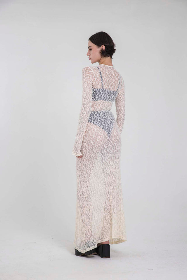 SERENA MARFIL LACE DRESS