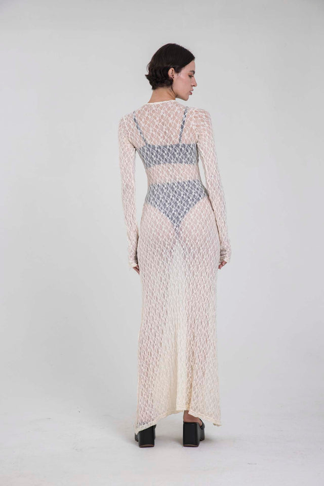 SERENA MARFIL LACE DRESS