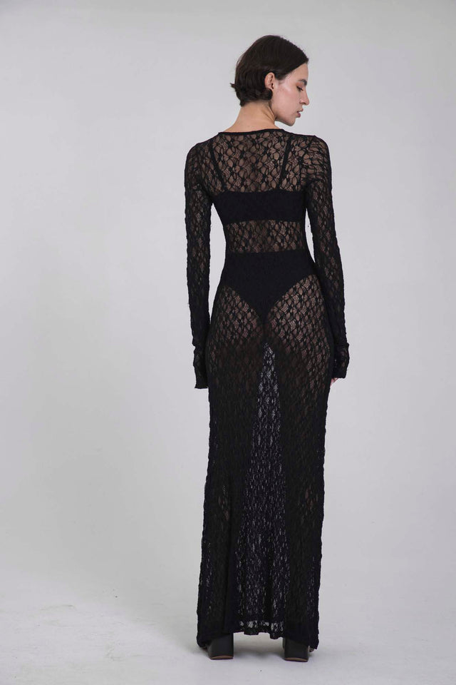 VITTORIA BLACK LACE DRESS