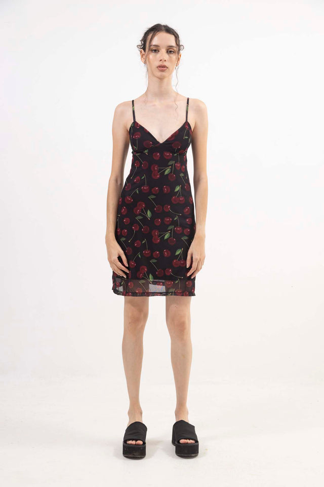 CHERRY MESH DRESS