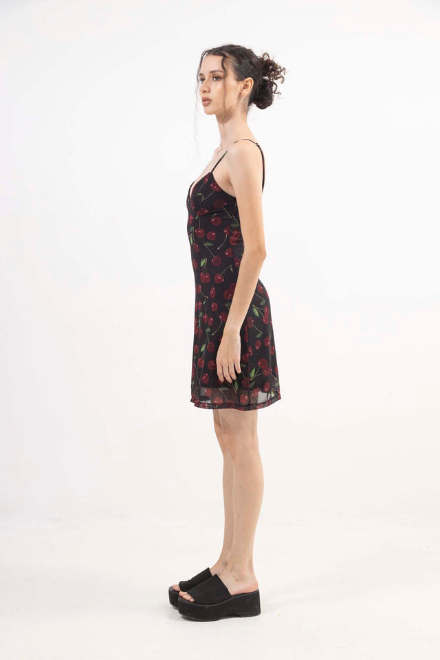 CHERRY MESH DRESS