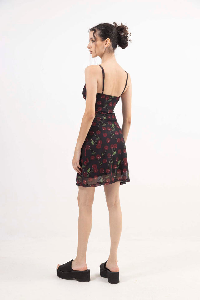 CHERRY MESH DRESS