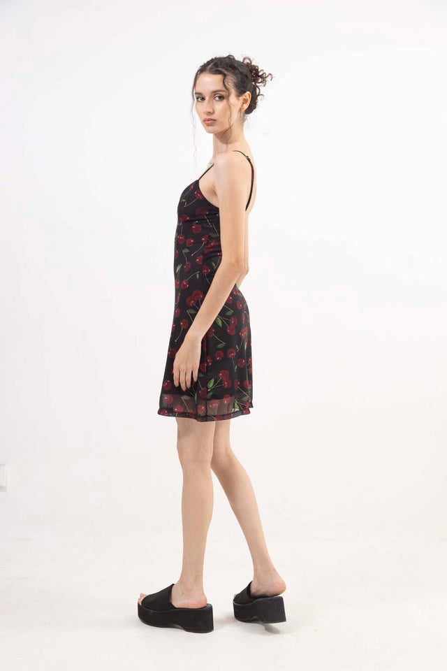 CHERRY MESH DRESS