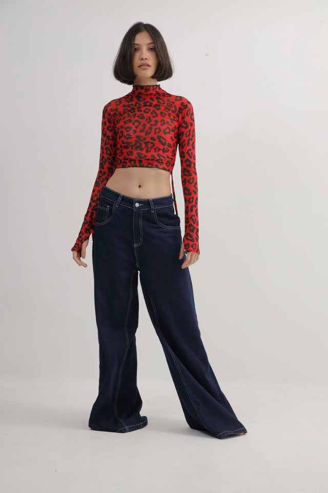 JANE LEOPARD MESH