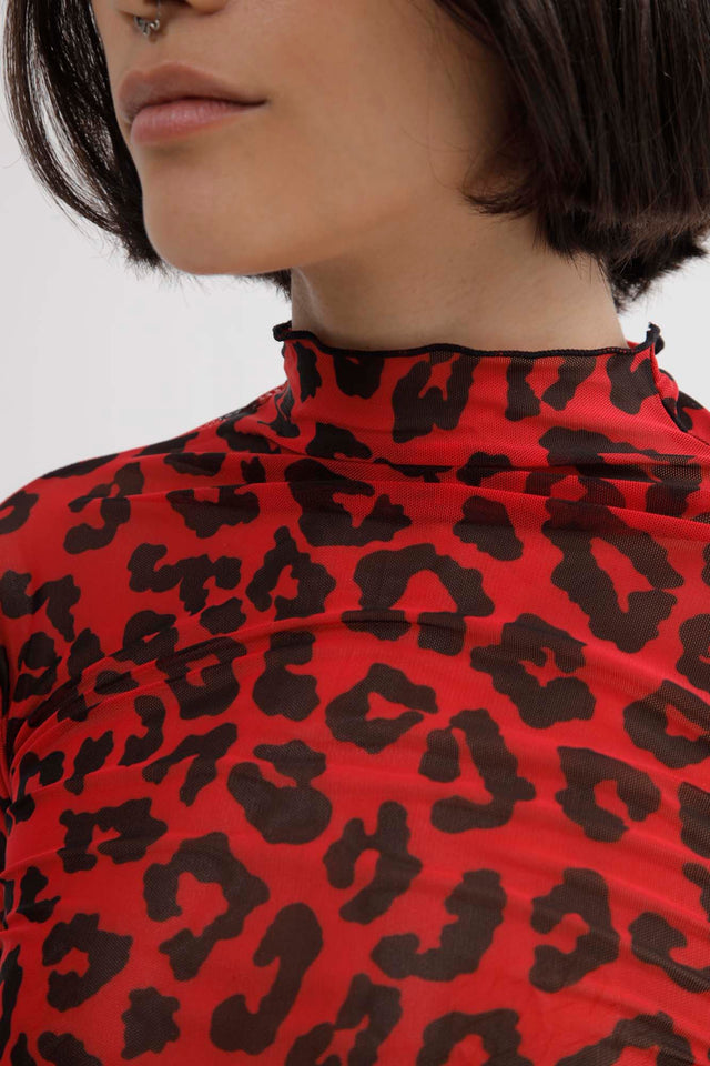 JANE LEOPARD MESH