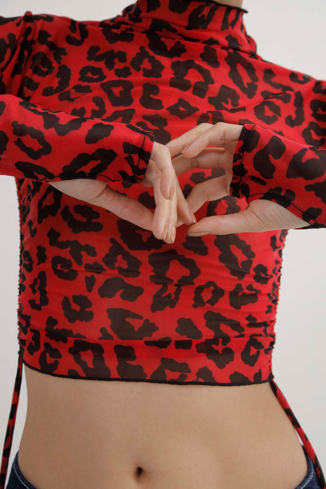 JANE LEOPARD MESH
