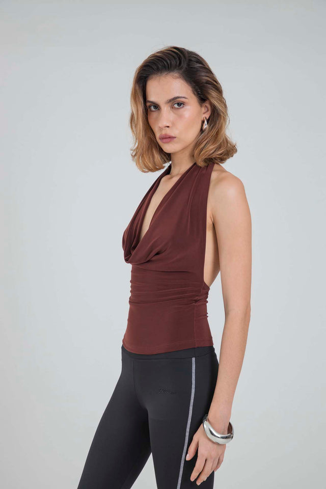 OPHELIA BROWN TOP