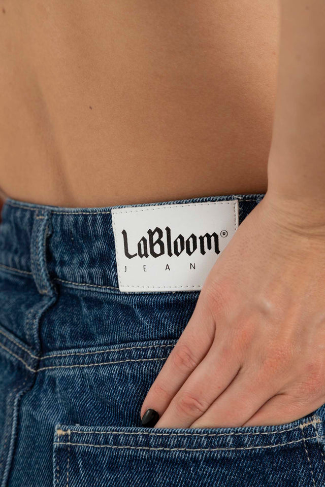 DARK BLUE DENIM SHORT