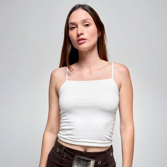 Neomi White Basic Top