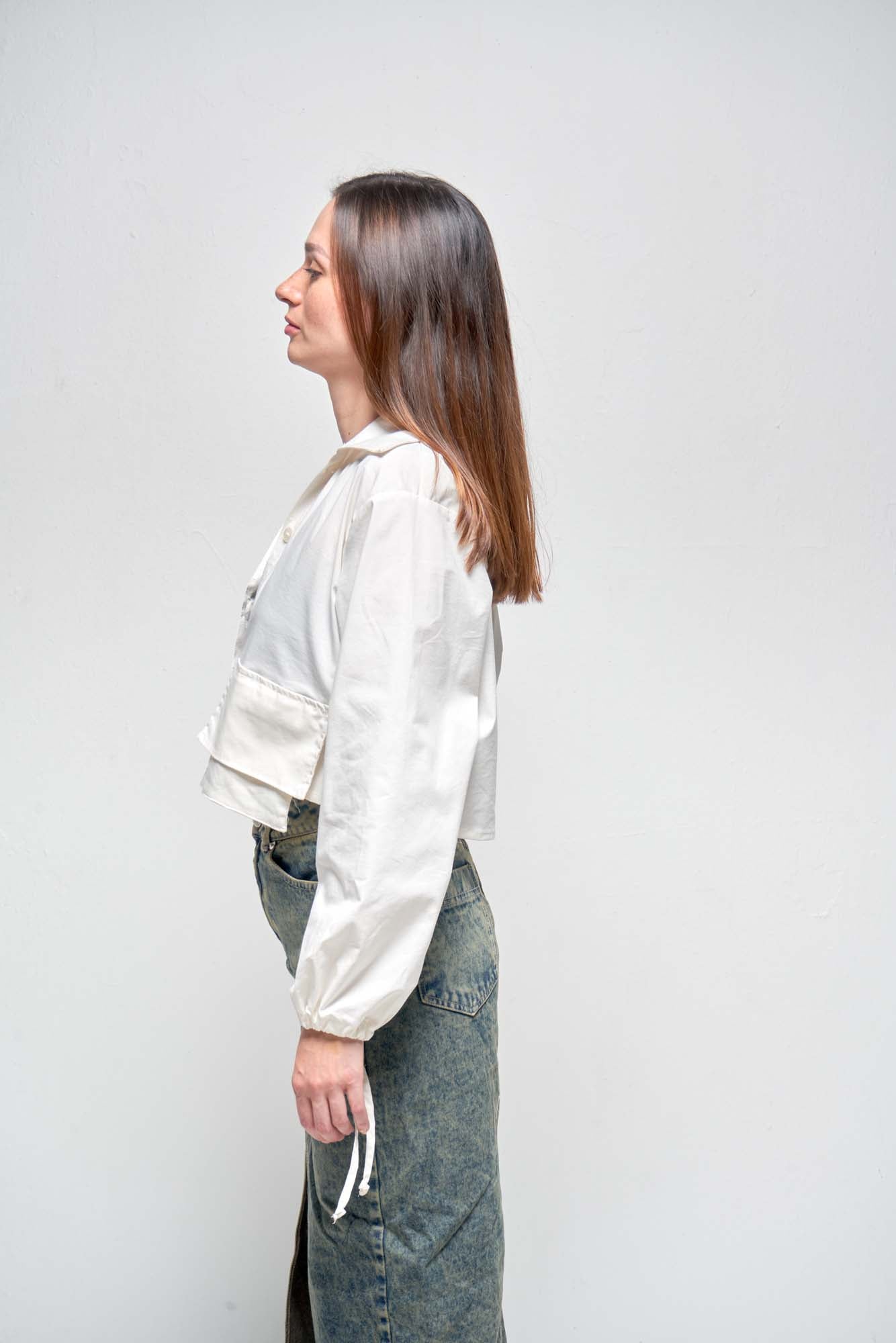 Vivienne White Pocket Shirt