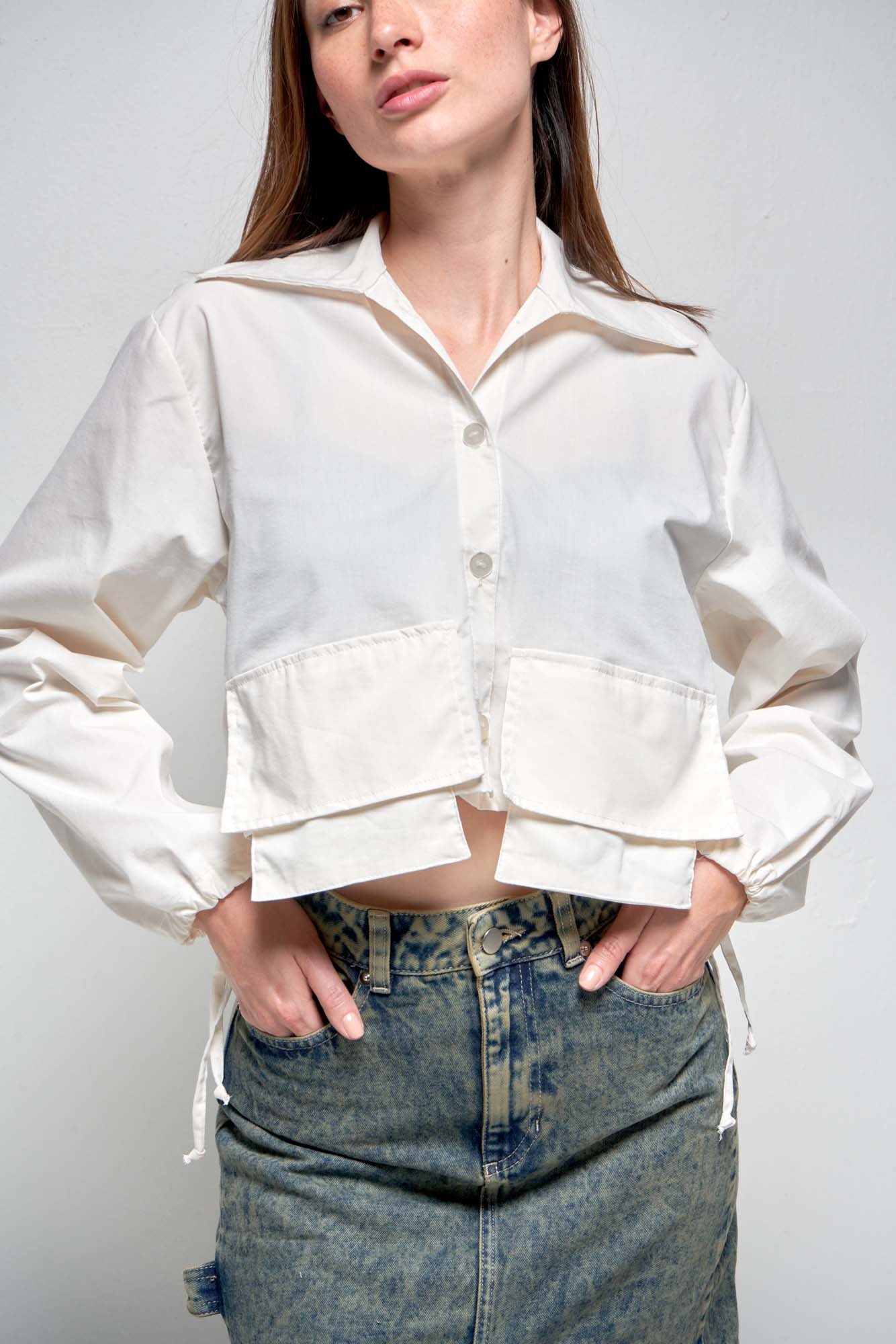 Vivienne White Pocket Shirt