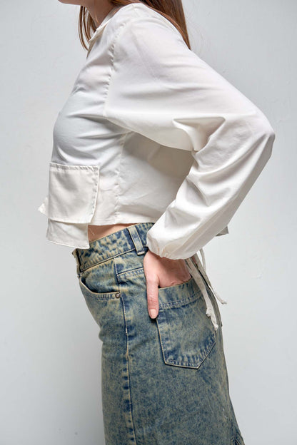 Vivienne White Pocket Shirt