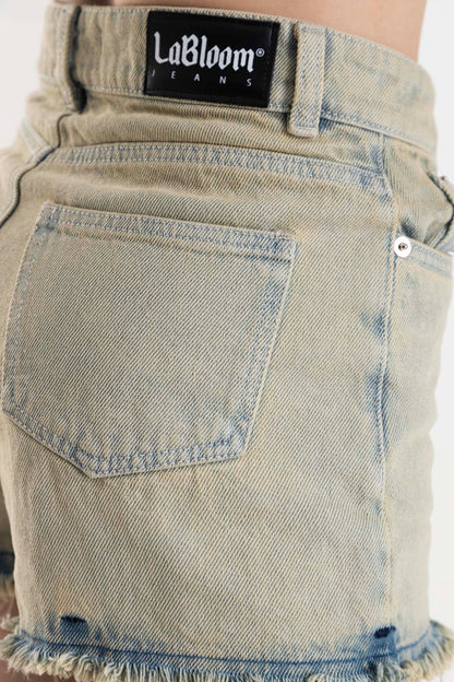 Acid Denim Short