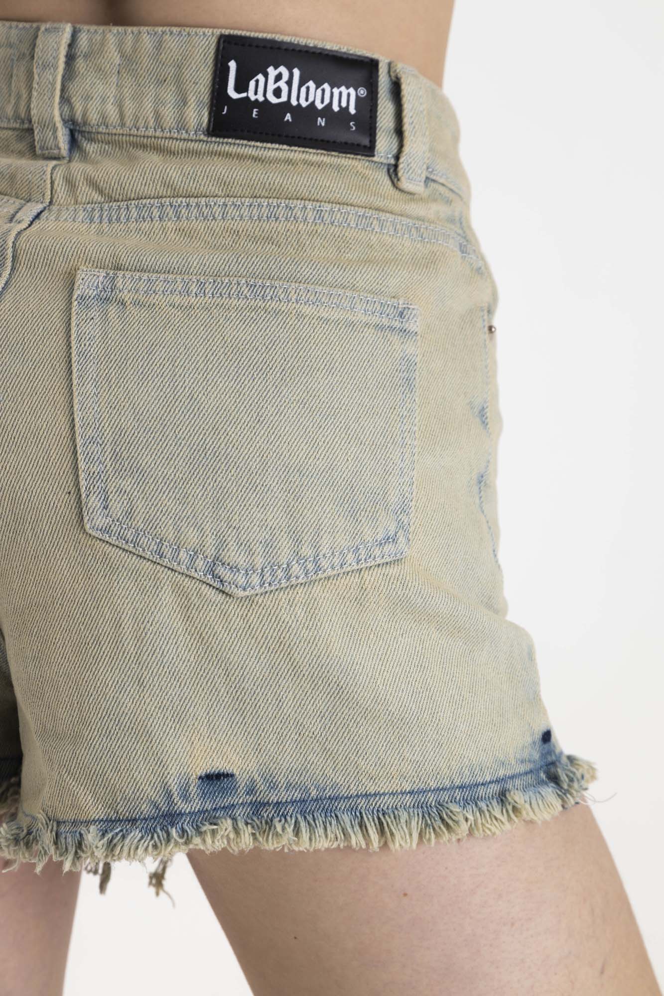 Acid Denim Short