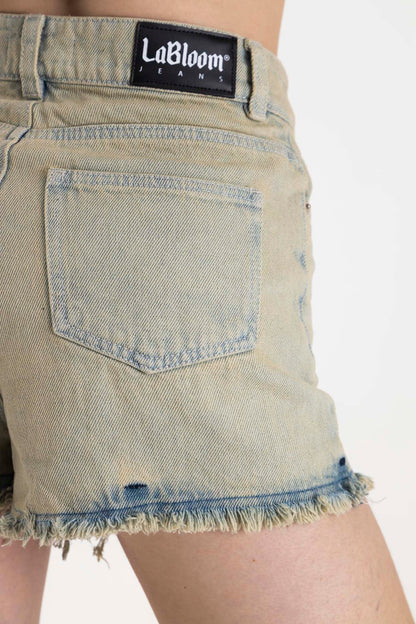 Acid Denim Short