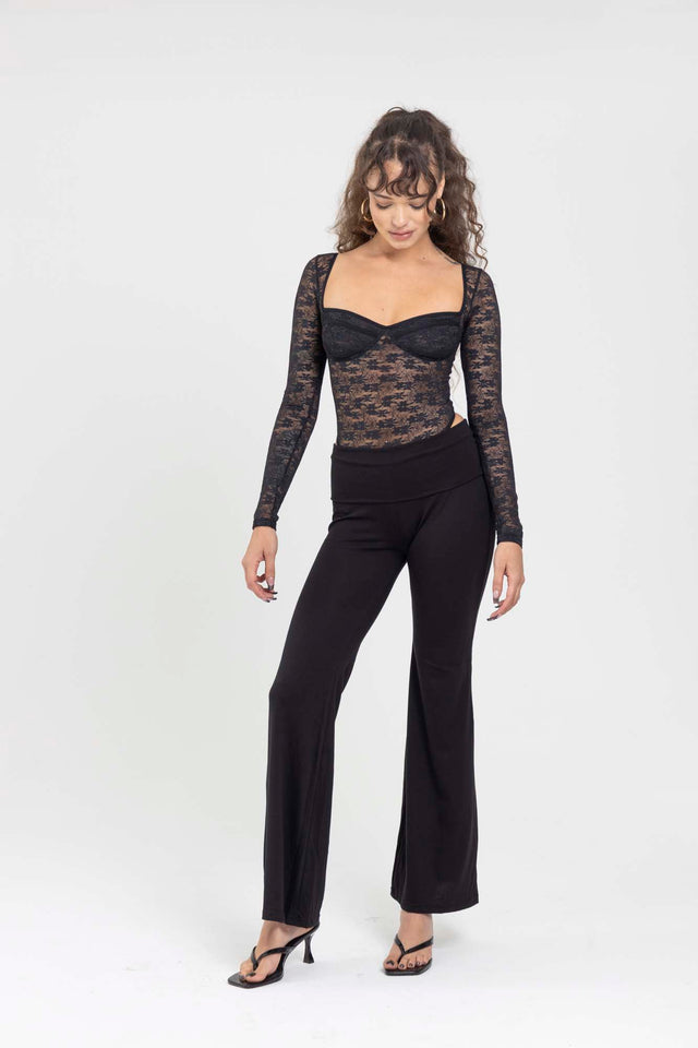 LACE BLACK BODYSUIT