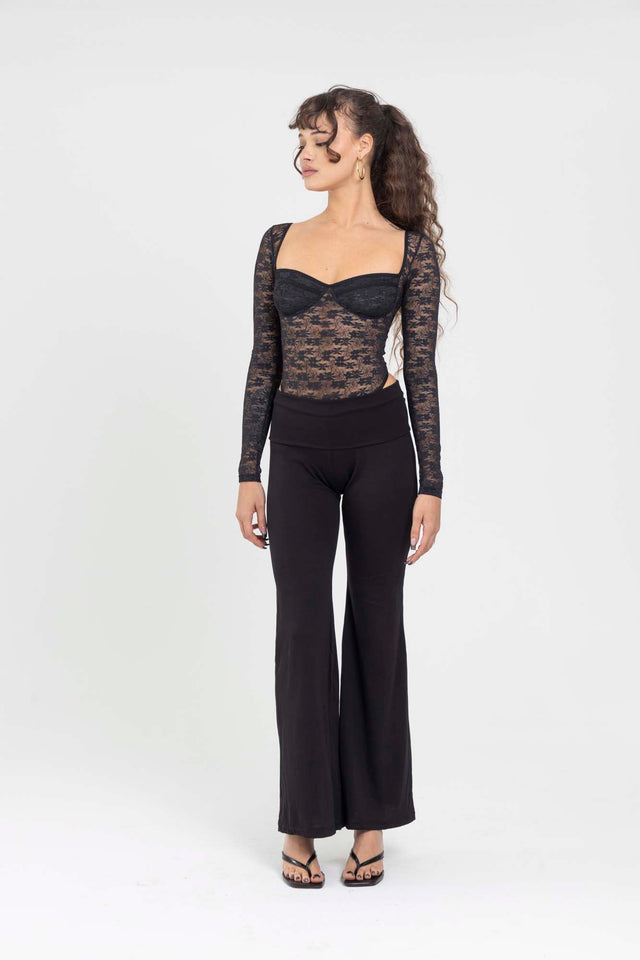 LACE BLACK BODYSUIT