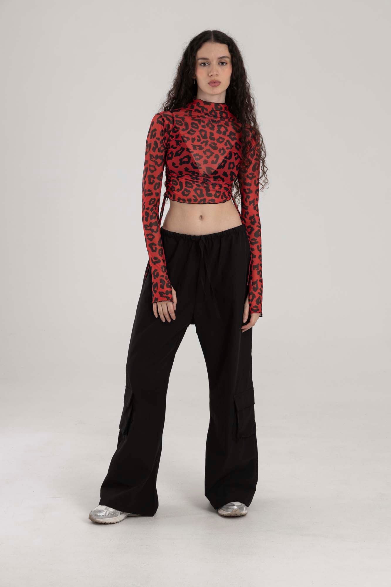 Jane Leopard Mesh