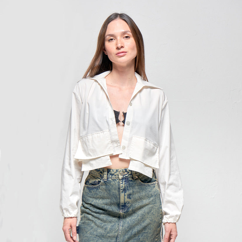 Vivienne White Pocket Shirt