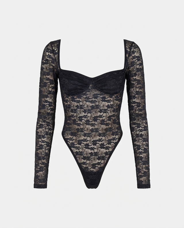 LACE BLACK BODYSUIT