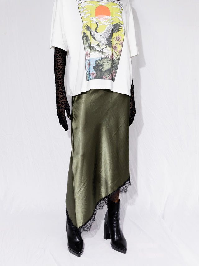 MIU GREEN SKIRT
