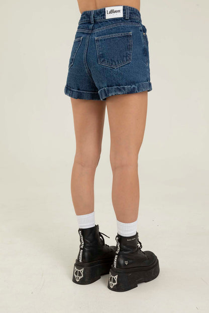 Dark Blue Denim Short